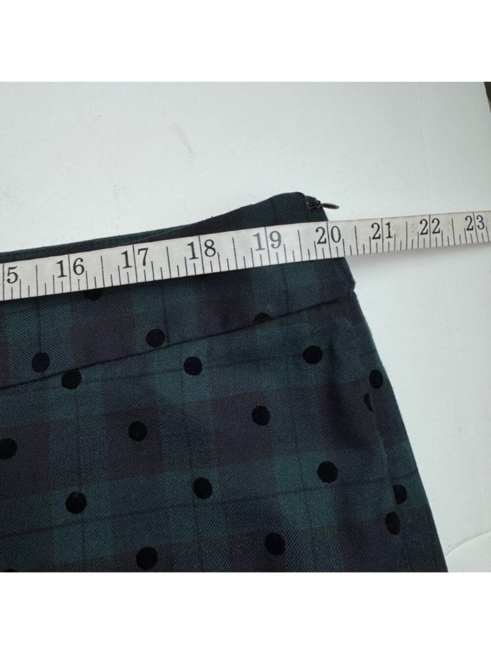 Talbots Slim Ankle Pant Plaid Green Black Wool Blend Sz 18 Preppy Holiday Dressy - Picture 9 of 9
